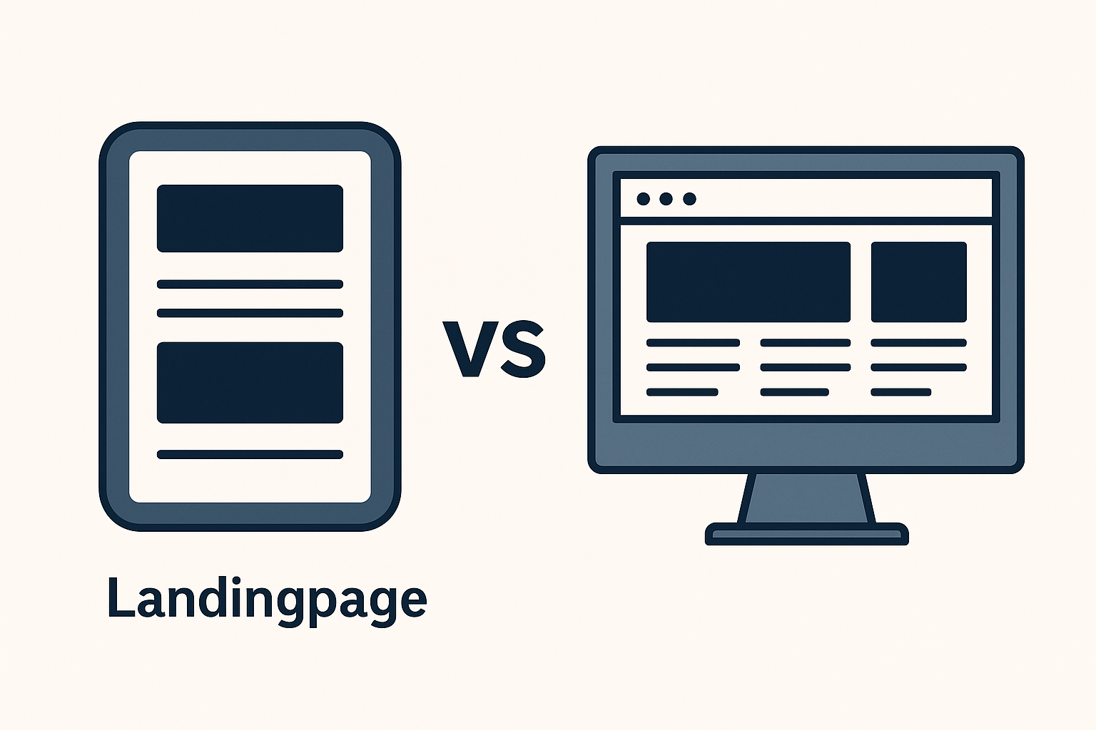 Landingpage oder umfangreiche Webseite?