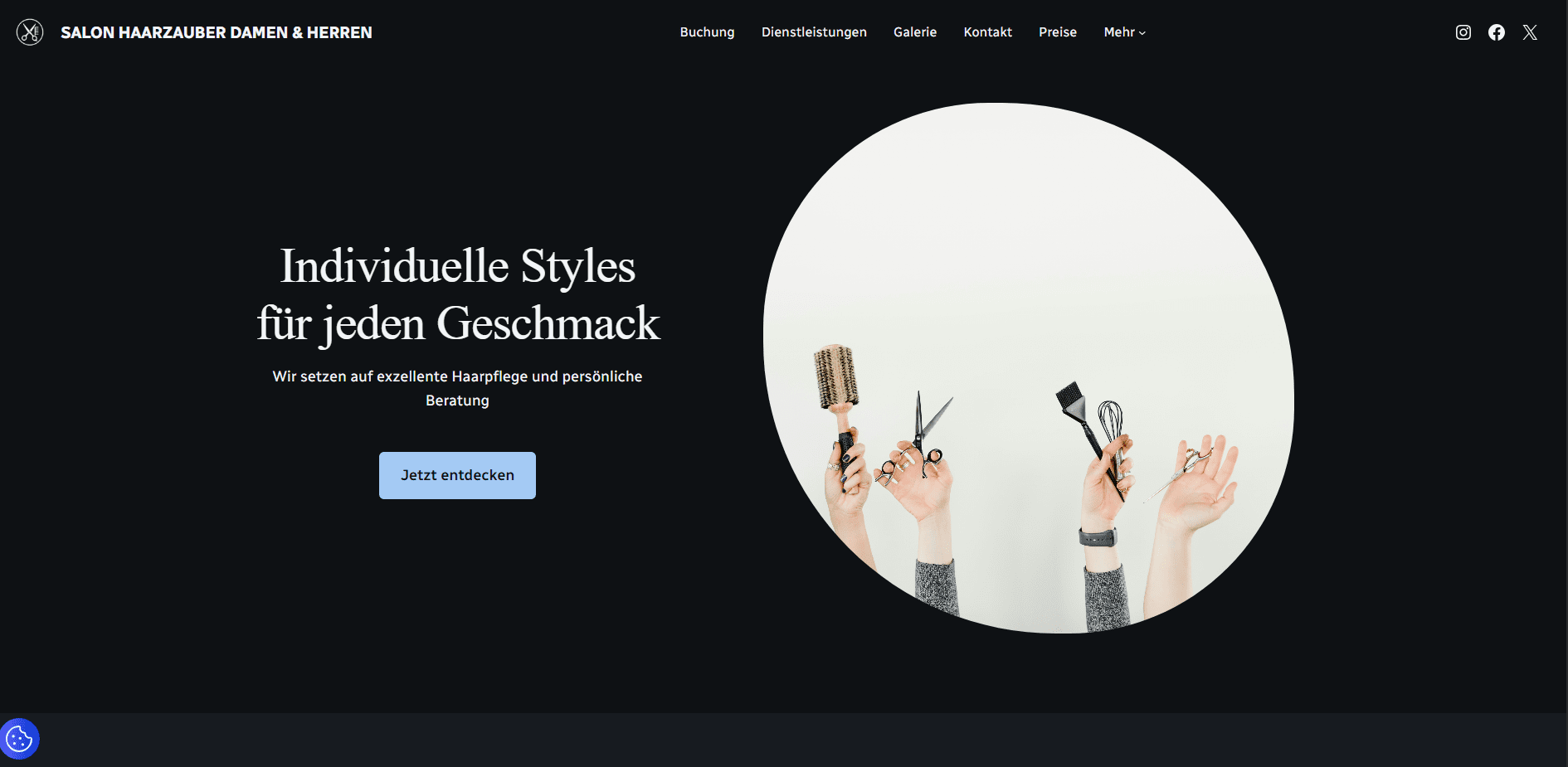 friseurwebseiten-demo.diggi-andi.com Vorschau
